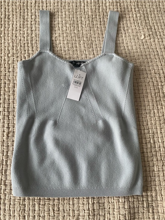 LOFT Sweaters - LOFT Light blue Knit Sweater Tank